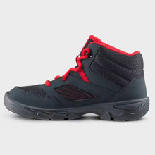 Load image into Gallery viewer, Kids’ mid-rise laced hiking boots, UK sizes JR 2.5 - 5, NH100 - Grey