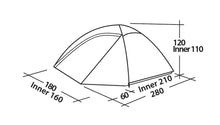 Load image into Gallery viewer, METEOR 300 TENT GOLD RED
