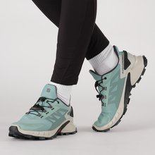 Load image into Gallery viewer, The Salomon SUPERCROSS 4 W- Aqua / Lunar Rock / Ebony