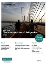 Load image into Gallery viewer, The Sunny outdoors 3 bridges run