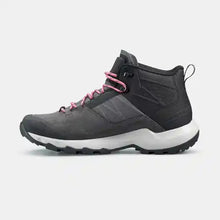 Load image into Gallery viewer, Women's waterproof walking boots - mh500 mid - grey/pink