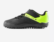Load image into Gallery viewer, Kds' Rip-Tab Turf Football Boots 100 Easy TF - Black/Yellow