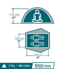 Load image into Gallery viewer, Camping tent 2 seconds easy - 2-person - fresh&black