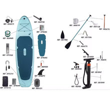 Load image into Gallery viewer, Inflatable stand-up paddleboard pack 10'6, 100 blue - Sunny Outdoors