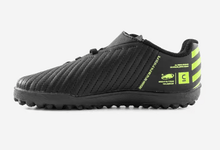 Load image into Gallery viewer, Kds' Rip-Tab Turf Football Boots 100 Easy TF - Black/Yellow - Sunny Outdoors