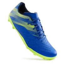 Load image into Gallery viewer, Kds' Dry Pitch Lace-Up Football Boots Agility 140 FG - Blue/Yellow