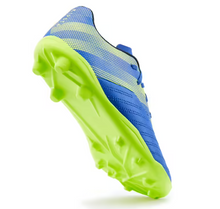 Load image into Gallery viewer, Kds' Dry Pitch Lace-Up Football Boots Agility 140 FG - Blue/Yellow