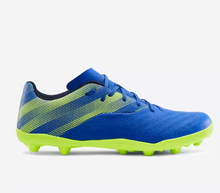 Load image into Gallery viewer, Kds' Dry Pitch Lace-Up Football Boots Agility 140 FG - Blue/Yellow