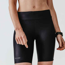 Load image into Gallery viewer, Dry women's running tight shorts - black