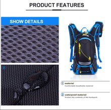 Load image into Gallery viewer, 18L waterproof hiking bag bladder bag running bag camping daypack multipurpose backpack