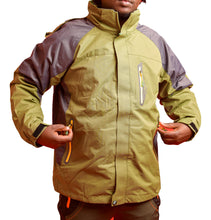 Load image into Gallery viewer, 3 in 1 hiking jacket Outdoor waterproof, windproof mountaineering jacket with detachable hat and fleece jacket