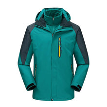 Load image into Gallery viewer, 3 in 1 hiking jacket Outdoor waterproof, windproof mountaineering jacket with detachable hat and fleece jacket