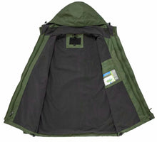 Load image into Gallery viewer, 3 in 1 hiking jacket Outdoor waterproof, windproof mountaineering jacket with detachable hat and fleece jacket