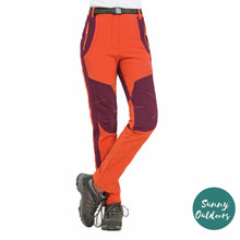 Load image into Gallery viewer, Womens hiking pants with fleece, waterproof, windproof outdoor pants for hiking, fishing, camping, hunting