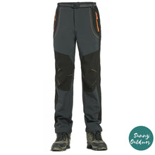 Load image into Gallery viewer, Mens hiking pants with fleece, waterproof, windproof outdoor pants for hiking, fishing, camping, hunting