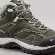 Load image into Gallery viewer, Women’s Waterproof Mountain Walking Boots - MH100 Mid -Khaki