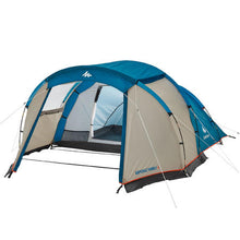 Load image into Gallery viewer, Camping tent with poles - arpenaz 4 - 4 person - 1 bedroom