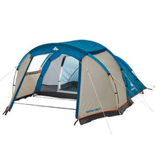 Load image into Gallery viewer, Camping tent with poles - arpenaz 4 - 4 person - 1 bedroom