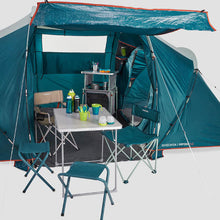 Load image into Gallery viewer, Camping tent with poles arpenaz 4.2 4 people 2 bedrooms