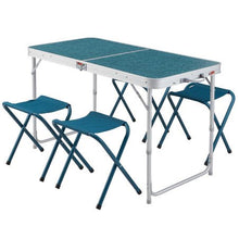 Load image into Gallery viewer, Folding camping table and stools - for 4-6 people - Sunny Outdoors