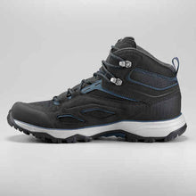 Load image into Gallery viewer, Men's waterproof mountain walking shoes - mh100 mid - black