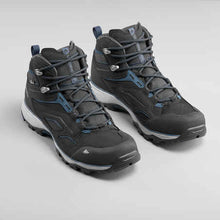 Load image into Gallery viewer, Men's waterproof mountain walking shoes - mh100 mid - black - Sunny Outdoors