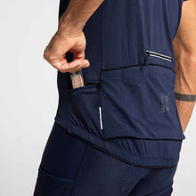 Load image into Gallery viewer, Men's short-sleeved road cycling jersey rc500 - navy blue