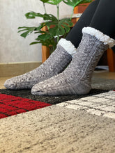 Load image into Gallery viewer, Warm Fleece Socks Mens Womens Knitted Cozy Fleece-Lined Socks With Grippers For Cold Nights Winter Nights - Sunny Outdoors