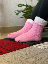 Load image into Gallery viewer, Warm Fleece Socks Mens Womens Knitted Cozy Fleece-Lined Socks With Grippers For Cold Nights Winter Nights - Sunny Outdoors
