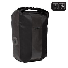 Load image into Gallery viewer, 500 waterproof pannier rack bike bag 20l - black