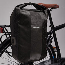 Load image into Gallery viewer, 500 waterproof pannier rack bike bag 20l - black