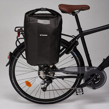 Load image into Gallery viewer, 500 waterproof pannier rack bike bag 20l - black