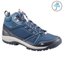 Load image into Gallery viewer, Women's waterproof walking boots - nh150 mid - blue - Sunny Outdoors