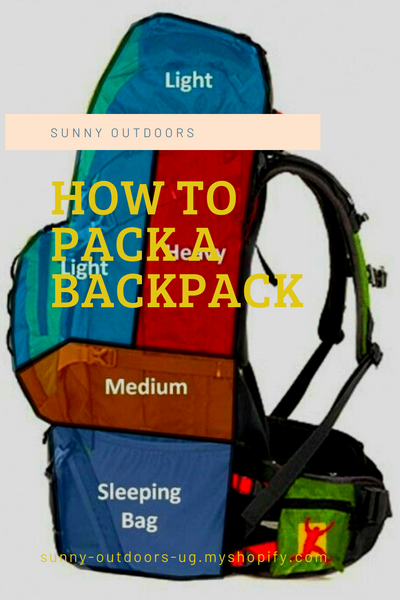 How to pack a backpack