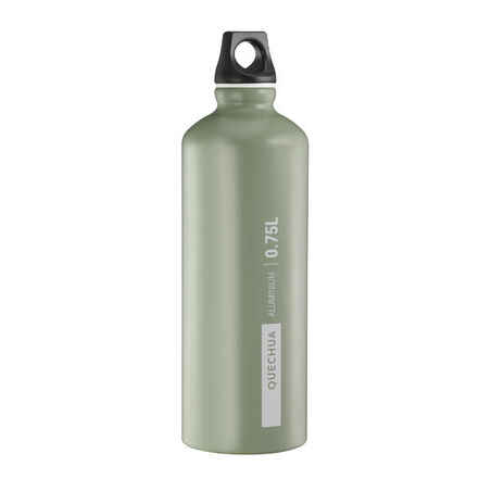 0.75l aluminium screw-top water bottle - grey