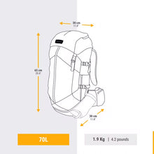 Load image into Gallery viewer, Men's Trekking Backpack 70 L - MT100 EASYFIT
