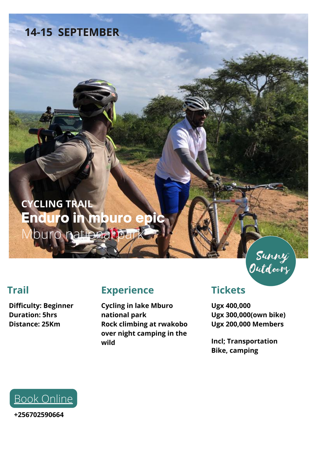 Enduro in Mburo Cycling and climbing epic