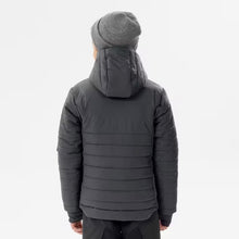Load image into Gallery viewer, KIDS’ PADDED HIKING JACKET - HYBRID AGED 7-15 - BLACK
