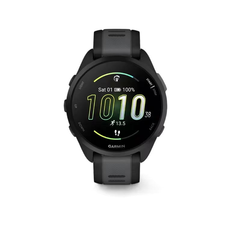 Garmin Forerunner 165 Connected GPS Running Watch - Black/Dark Grey