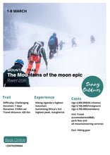 Load image into Gallery viewer, Mt. Rwenzori- The mountains of the moon epic
