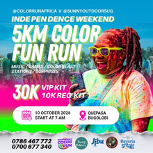 Load image into Gallery viewer, The Bugolobi 5K Independence weekend colour run
