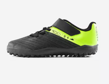 Load image into Gallery viewer, Kds&#39; Rip-Tab Turf Football Boots 100 Easy TF - Black/Yellow
