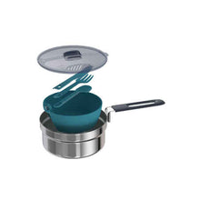 Load image into Gallery viewer, Stainless steel camping cook set - 1.1l
