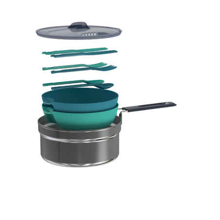 Camping cooking set for 2 - 1.6 litres