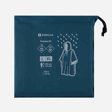 Load image into Gallery viewer, Hiking rain poncho - forclaz mt 50 - 10 l - grey - Sunny Outdoors
