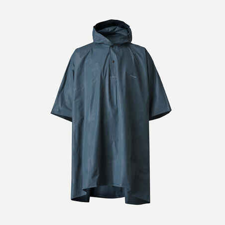 Hiking rain poncho - forclaz mt 50 - 10 l - grey