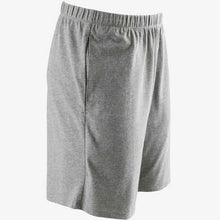 Load image into Gallery viewer, Men&#39;s short straight-cut cotton fitness shorts 100 with key pocket - grey
