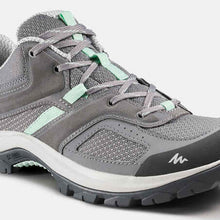 Load image into Gallery viewer, Women&#39;s mountain walking shoes - mh100 - grey
