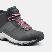 Load image into Gallery viewer, Women's waterproof walking boots - mh500 mid - grey/pink - Sunny Outdoors
