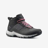 Women's waterproof walking boots - mh500 mid - grey/pink - Sunny Outdoors